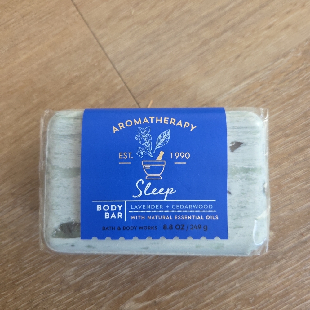 Bath & Body Works Lavender Cedarwood Body Bar Soap aromatherapy 8.8 Oz NEW